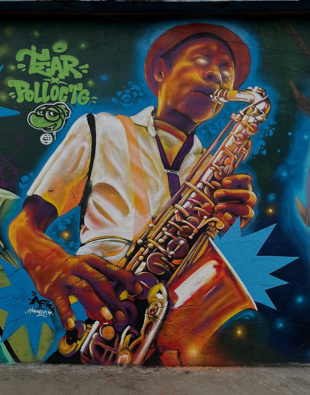 El saxofonista, El Pollo CTG × Tear