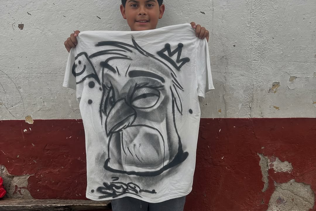 Con los niños del barrio